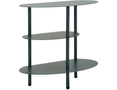Table de chevet en métal Saturn 49.5 x 27.5 x 49.5 cm (Vert)