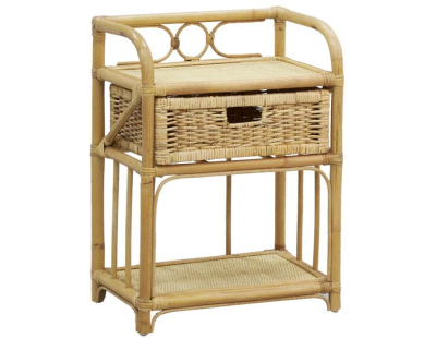 Table de chevet en rotin Madiun