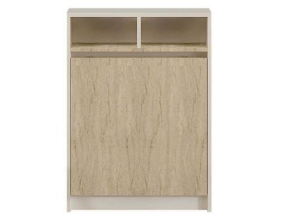 Table de cuisine pliante avec rangements Bracked (Beige)