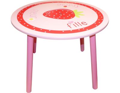 Table pour enfant Fraise