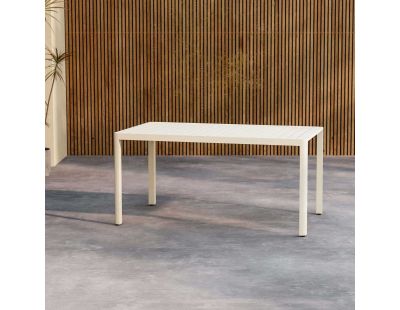 Table extérieure en aluminium 150 x 85 x 72 cm Giardini (Beige)