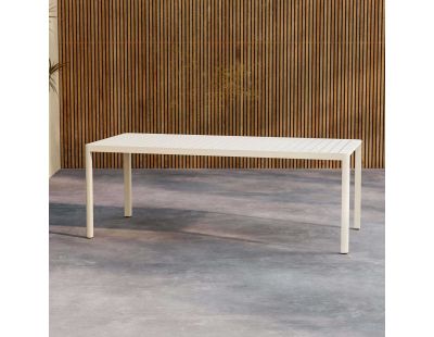 Table extérieure en aluminium 200 x 90 x 72 cm Giardini (Beige)