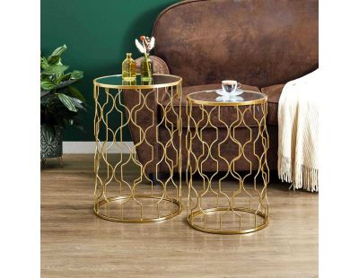 Table gigogne en métal Dubai (Lot de 2)