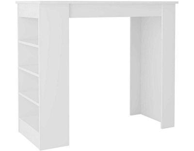 Table haute avec étagères en agglomère Swallow (Bmanc)