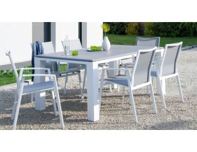 Table de jardin Florence 180 cm (Gris)