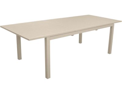 Table de jardin en aluminium 160 à 240 cm Genes (Crème)