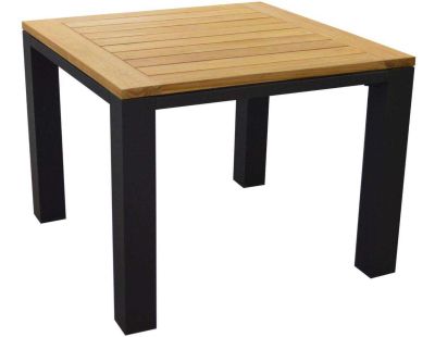Table de jardin en aluminium et teck Torino