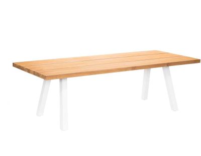 Table de jardin en aluminium et teck recyclé 10 personnes