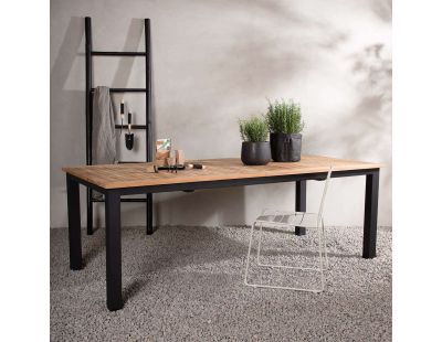 Table de jardin extensible Panama (Noir)
