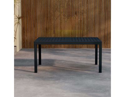 Table de jardin extensible en aluminium Capo (Noir)