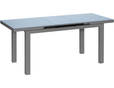 Table de jardin extensible en aluminium anthracite Ibiza (6 à 8 personnes)