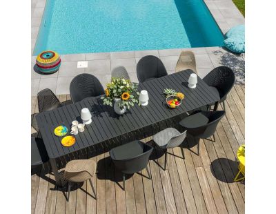 Table de jardin extensible 8 à 12 personnes en aluminium Palma
