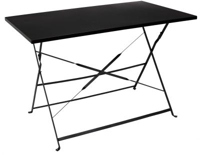 Table de jardin pliante Palerme  110 x 70 cm (Noir)