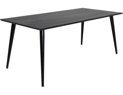 Table de repas en MDF et acier Dipp 180 x 90 cm (Noir)