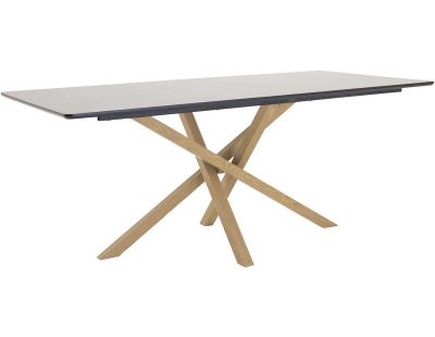 Table de repas 90 x 180 cm Piazza (Noir, Marron)