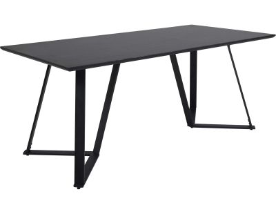 Table de repas acier et MDF Marina 180 x 90 cm