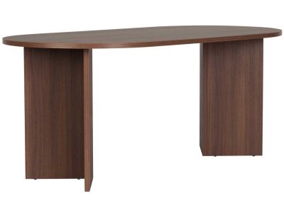 Table de repas en aggloméré Sablin (Noyer)