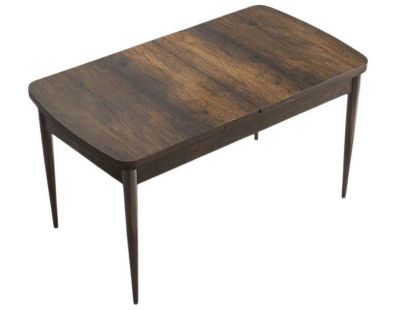 Table de repas en aggloméré avec pieds en métal Han (Marron)
