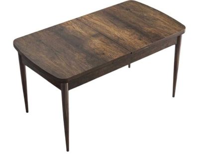 Table de repas en aggloméré avec rallonge Zen (Marron)