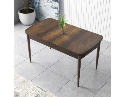Table de repas en aggloméré avec rallonge Zen (Marron)