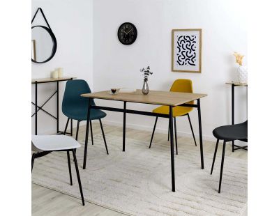 Table repas en bois et métal Loka