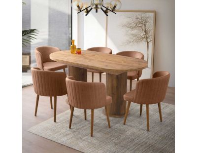 Table de repas extensible Gusto (Noyer)