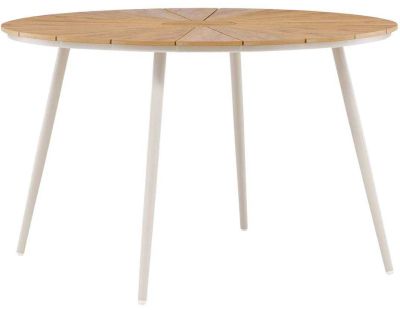 Table de repas extérieure 120 cm San Vito (Beige)