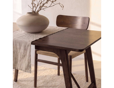 Table de repas en hévéa 120 x 80 cm Kaseidon
