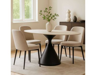 Table repas en métal et MDF Space 180 x 90 x 73 cm