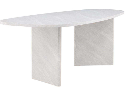 Table de repas ovale 220 x 100 cm Grönvik (Blanc)