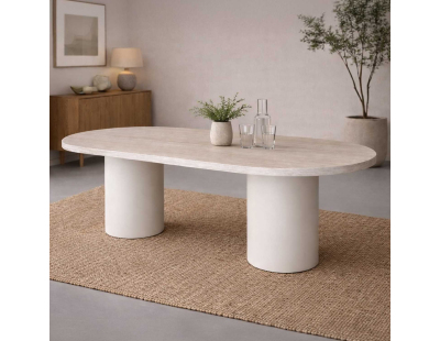 Table de repas ovale 200 x 100 cm Narvik