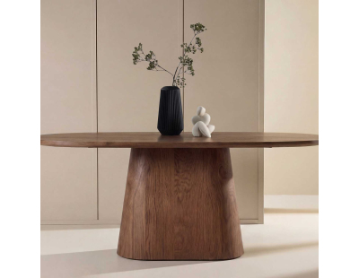 Table de repas ovale 200 x 90 cm Stjärnö (Mocca)