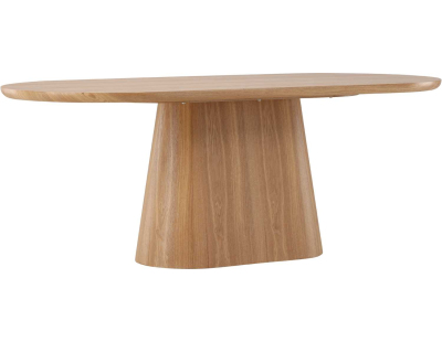 Table de repas ovale 200 x 90 cm Stjärnö (Effet bois)