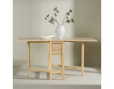 Table de repas rabatable 150 x 80 cm Edward