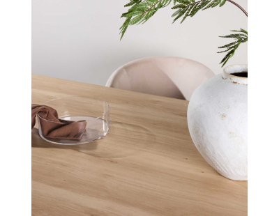 Table de repas rectangulaire 210 x 100 cm Olivia (Effet bois blanchi)