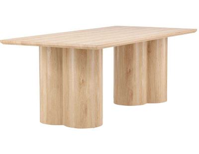 Table de repas rectangulaire 210 x 100 cm Olivia (Effet bois)