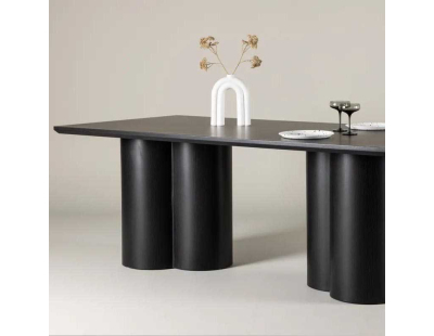 Table de repas rectangulaire 210 x 100 cm Olivia (Noir)