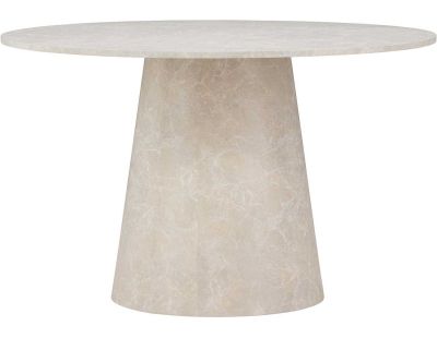 Table de repas ronde ø120 cm Lanzo (Beige)