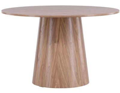 Table repas ronde 120 cm Lanzo (Marron)