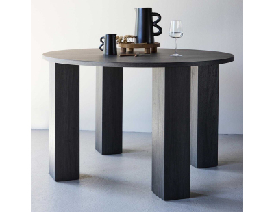 Table de repas ronde en MDF Juno 120 x 75 cm