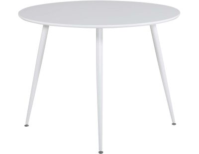 Table de repas ronde Plaza 100 cm (Blanc)