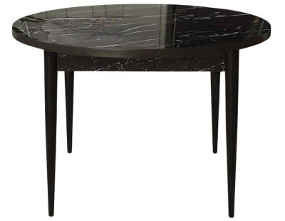 Table de repas ronde Rox (Noir marbré)