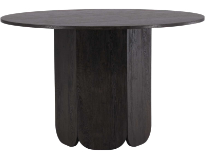 Table de repas ronde ⌀120 cm Tekla (Noir)
