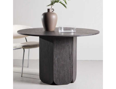 Table de repas ronde ⌀120 cm Tekla (Noir)