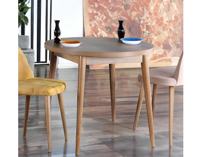 Table de repas ronde 90 cm en aggloméré Stil Barok