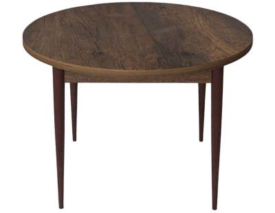 Table de repas ronde avec pieds métal Tor (Marron)