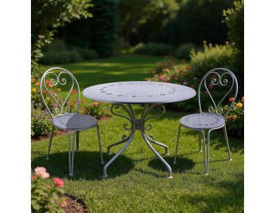 Table ronde en fer 70 cm Belle Époque