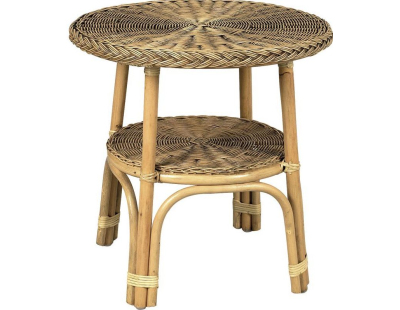 Table ronde en rotin