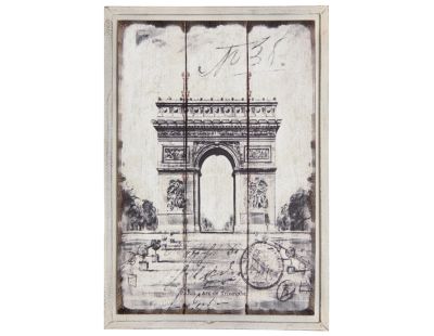 Tableau en bois Paris (Arc de Triomphe)