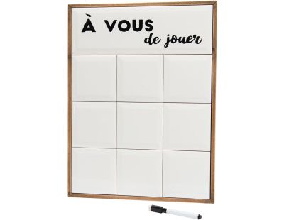 Tableau en céramique et bois A vous de jouer